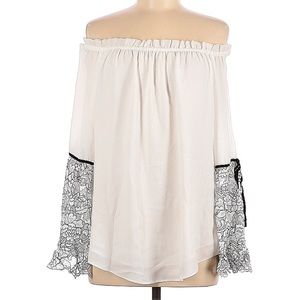 White house black market off the shoulder Blouse